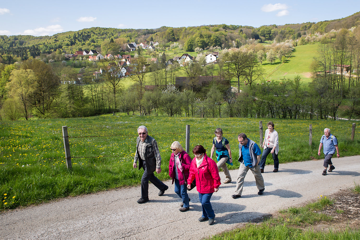 Wanderung von Oberkrumbach nach Kleedorf - Blick auf Oberkrumbach